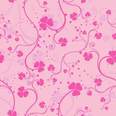 vector pink floral background
