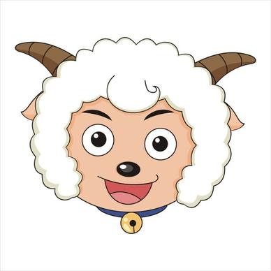 vector pleasant goat avatar