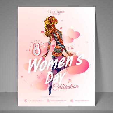 vector poster 8 march womens day