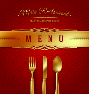vector restaurant design elements