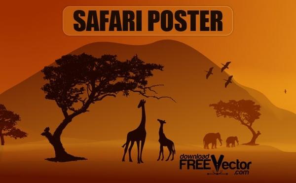 Vector Safari Poster