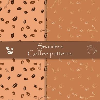 vector seamless coffee pattern graphics