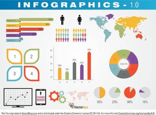 vector set of infographic elements