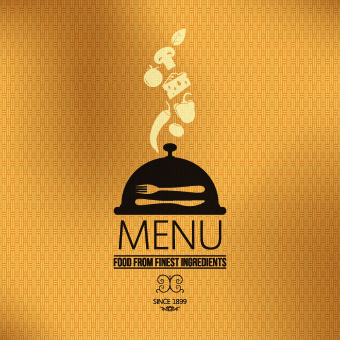 vector set of restaurant menu cover