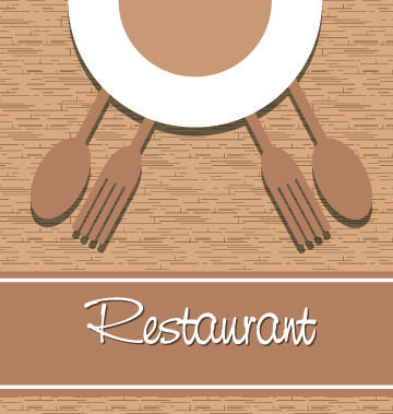 vector set of restaurant menu cover