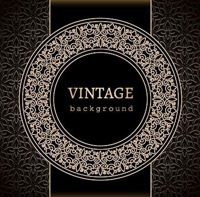 vector set of vintage luxury background design