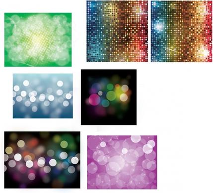 abstract background templates sparkling bokeh lights decor