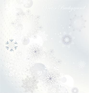 xmas background template bright blurred snowflakes decor