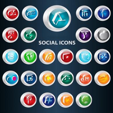 vector social icons