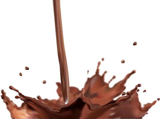 vector splash of chocolate