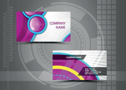 vector stylish business cards design