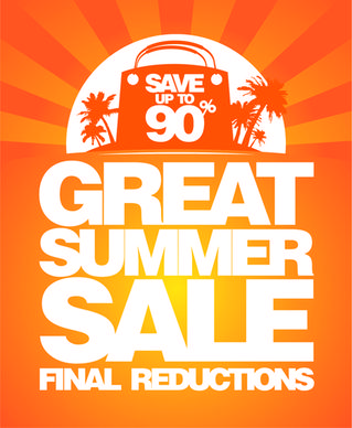 vector summer sale design background graphics