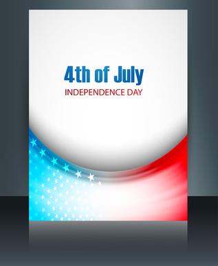 vector template brochure for united states of america in president day reflection design