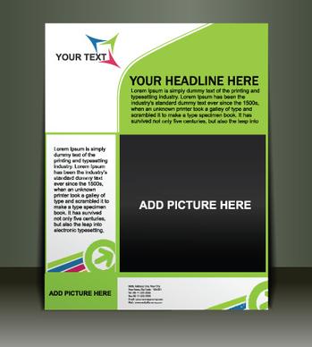 vector template presentation of flyer design