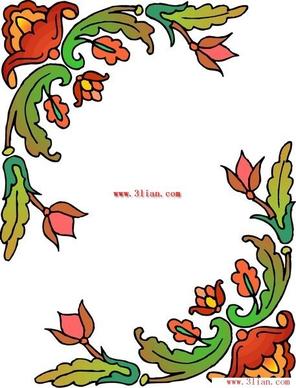 vector traditional lace pattern vector