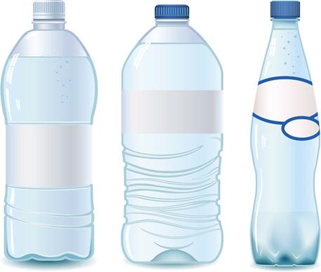 vector water bottle template
