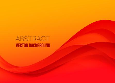 vector wavy color background graphics