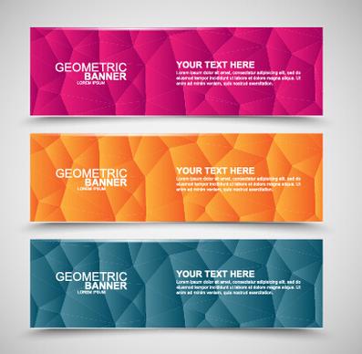 vector web banners creative design graphics set
