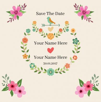 vector wedding invitation