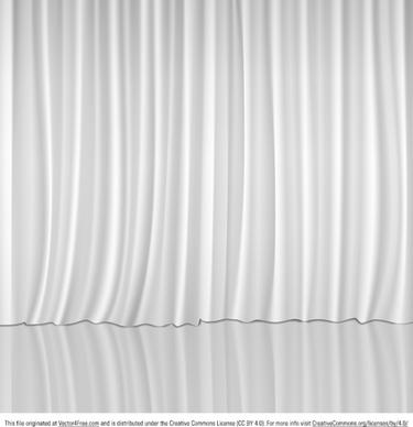 vector white curtains