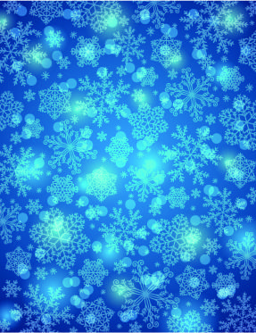 vector winter snowflakes background