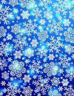 vector winter snowflakes background