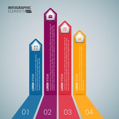 vertical business arrow infographic templates