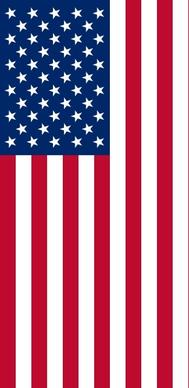 Vertical United States Flag clip art