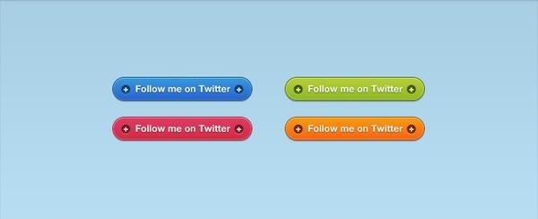 Vibrant Twitter Follow Buttons