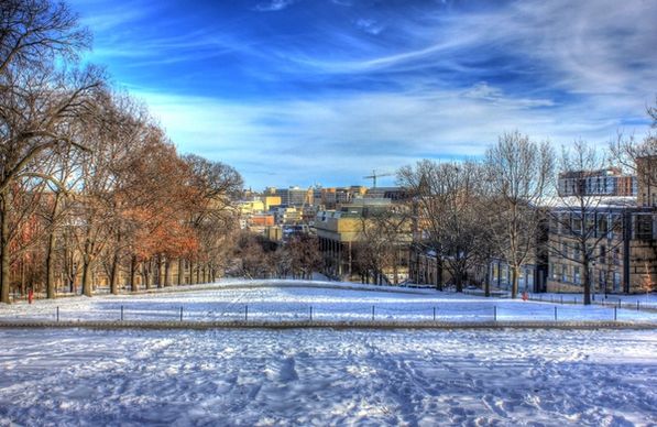 view from bascom hill in madison wisconsin