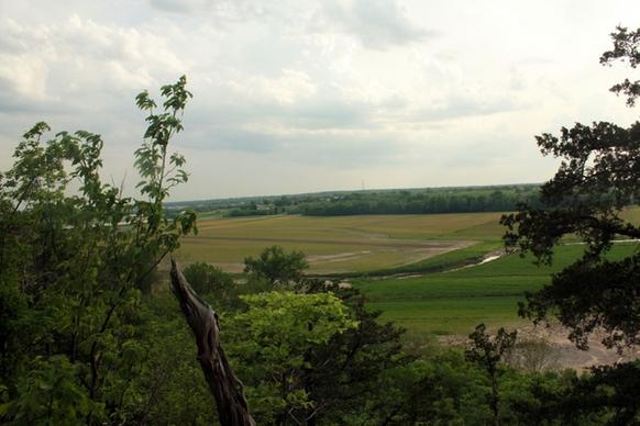view from the top at cuivre river state park missouri