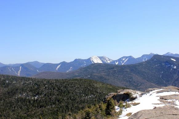 view from the top in the adirondack mountains new york