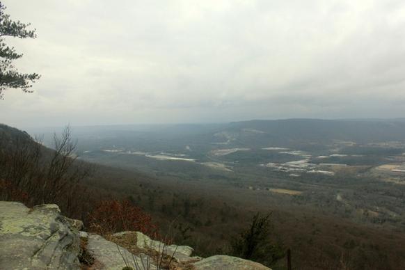 view of the landscape at lookout mountain tennessee