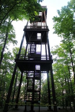 viewing tower at potawatomi state park wisconsin