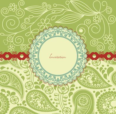 vintage backgrounds with floral vector graphic