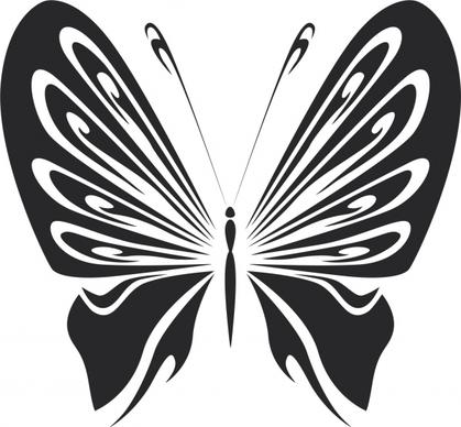 vintage butterfly stencils free vector