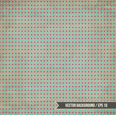 vintage dot pattern background vector