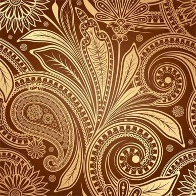 vintage fine pattern background vector