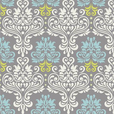 vintage floral decor pattern seamless vector