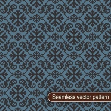vintage floral seamless vector pattern