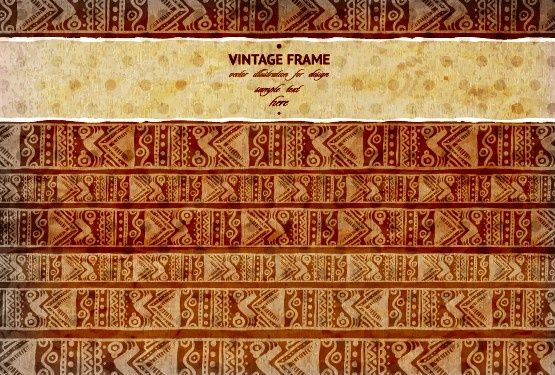 vintage frame with scrap background vector