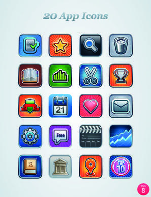 vintage mobile phone icons