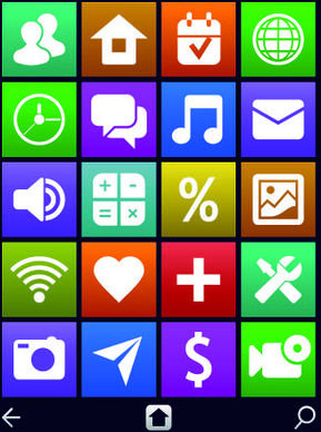 vintage mobile phone icons