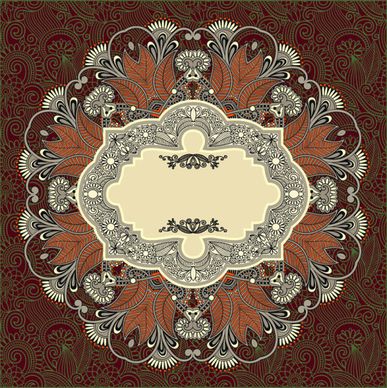 vintage ornate decorative pattern frames vector