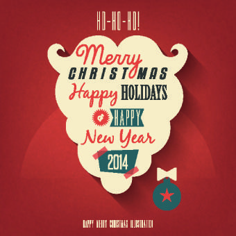 vintage style14 christmas background vector