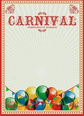 vintage style circus poster design vector