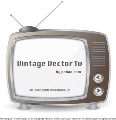 vintage vector tv