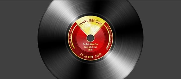 Vinyl Record PSD