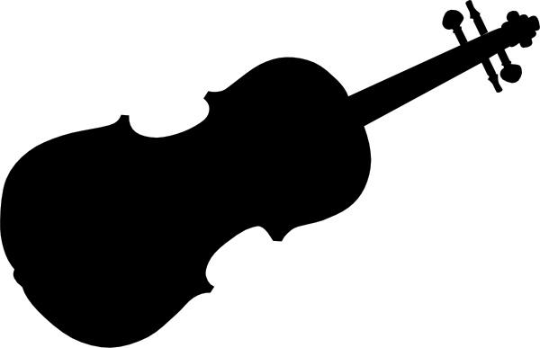 Violin Silhouette clip art