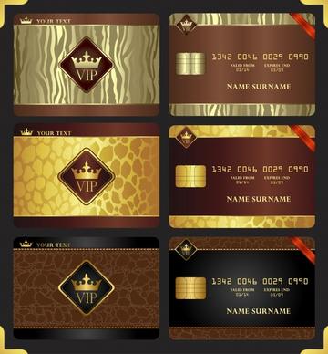 name card template luxury crown decor